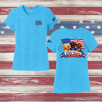 250 Years of DOGS! Ladies' Triblend Short Sleeve Tee Shirt
