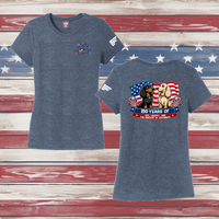 250 Years of DOGS! Ladies' Triblend Short Sleeve Tee Shirt