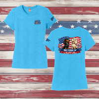 250 Years of DOGS! Ladies' Triblend Short Sleeve Tee Shirt