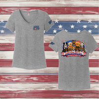 250 Years of DOGS! Ladies' Triblend V-Neck Tee