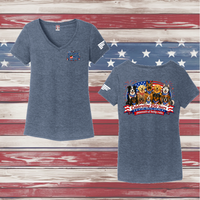 250 Years of DOGS! Ladies' Triblend V-Neck Tee