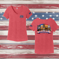 250 Years of DOGS! Ladies' Triblend V-Neck Tee