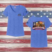 250 Years of DOGS! Ladies' Triblend V-Neck Tee