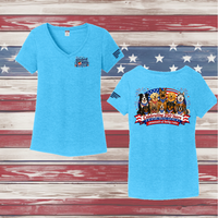 250 Years of DOGS! Ladies' Triblend V-Neck Tee