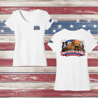250 Years of DOGS! Ladies' Triblend V-Neck Tee