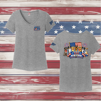 250 Years of DOGS! Ladies' Triblend V-Neck Tee
