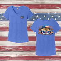 250 Years of DOGS! Ladies' Triblend V-Neck Tee
