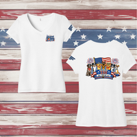 250 Years of DOGS! Ladies' Triblend V-Neck Tee