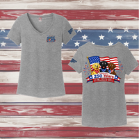 250 Years of DOGS! Ladies' Triblend V-Neck Tee