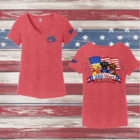 250 Years of DOGS! Ladies' Triblend V-Neck Tee