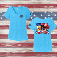 250 Years of DOGS! Ladies' Triblend V-Neck Tee