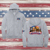 250 Years of DOGS! Adult Full Zip Hooded Sweatshirt