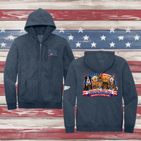 250 Years of DOGS! Adult Full Zip Hooded Sweatshirt
