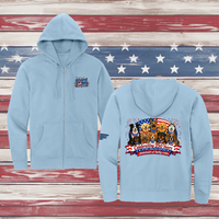 250 Years of DOGS! Adult Full Zip Hooded Sweatshirt