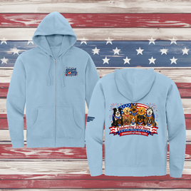 250 Years of DOGS! Adult Full Zip Hooded Sweatshirt