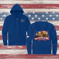 250 Years of DOGS! Adult Full Zip Hooded Sweatshirt