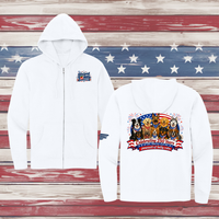 250 Years of DOGS! Adult Full Zip Hooded Sweatshirt