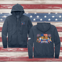 250 Years of DOGS! Adult Full Zip Hooded Sweatshirt