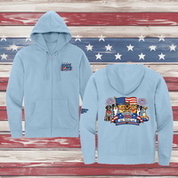 250 Years of DOGS! Adult Full Zip Hooded Sweatshirt