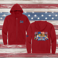 250 Years of DOGS! Adult Full Zip Hooded Sweatshirt