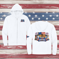 250 Years of DOGS! Adult Full Zip Hooded Sweatshirt