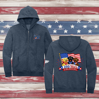 250 Years of DOGS! Adult Full Zip Hooded Sweatshirt