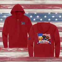 250 Years of DOGS! Adult Full Zip Hooded Sweatshirt