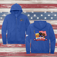250 Years of DOGS! Adult Full Zip Hooded Sweatshirt