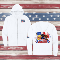 250 Years of DOGS! Adult Full Zip Hooded Sweatshirt