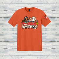 The Striped Tomato Adult Short Sleeve Triblend Tee