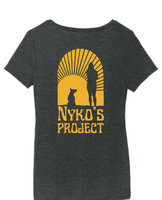 Nyko's Project Ladies V-Neck Triblend Tee
