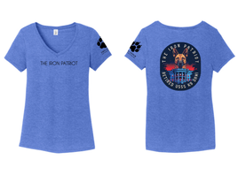 The Iron Patriot/Paws of Honor Ladies' Triblend VNeck Tee