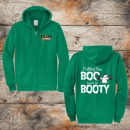 FF: Boo in Booty Adult Full Zip Hooded Sweatshirt