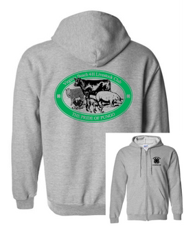 VB4H Livestock Club Full Zip Hooded Sweatshirt