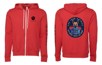 The Iron Patriot/Paws of Honor Full Zip Hooded Sweatshirt