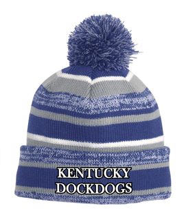 Kentucky DockDogs Striped Pom Beanie
