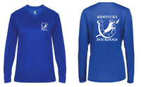 Kentucky DockDogs Ladies UPF 50+ Performance Long Sleeve V-Neck