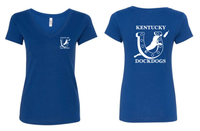 Kentucky DockDogs Ladies' V-Neck Tee Shirt